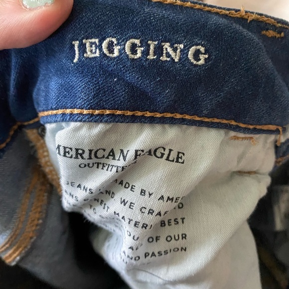 American Eagle super stretch x frayed jeggings - Picture 6 of 7